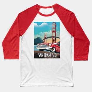 San Francisco Golden Sunset Baseball T-Shirt